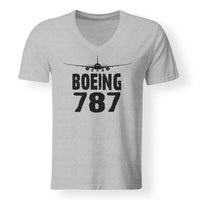Thumbnail for Boeing 787 & Plane Designed V-Neck T-Shirts