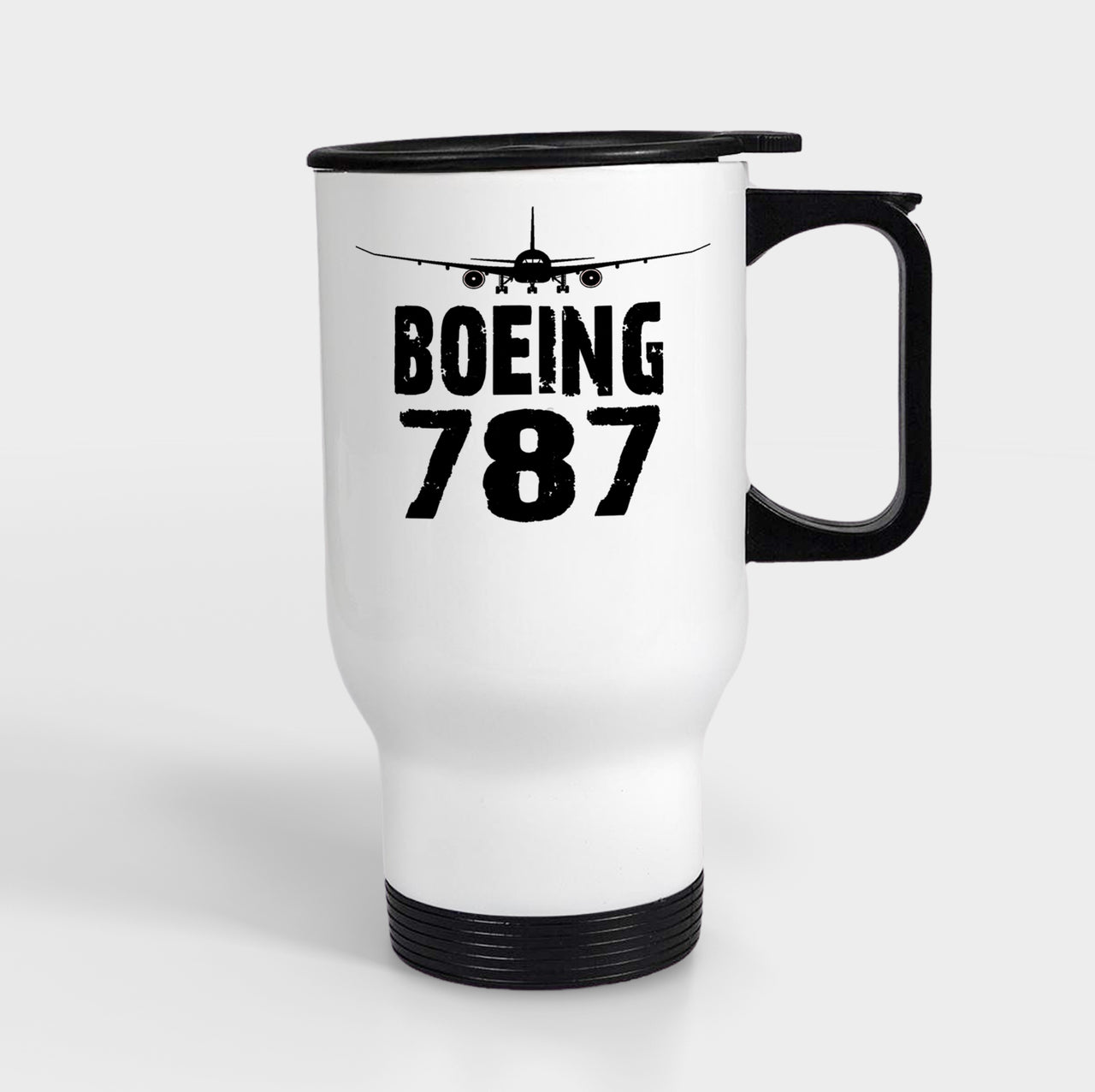 Boeing 787 & Plane Designed Travel Mugs (With Holder)