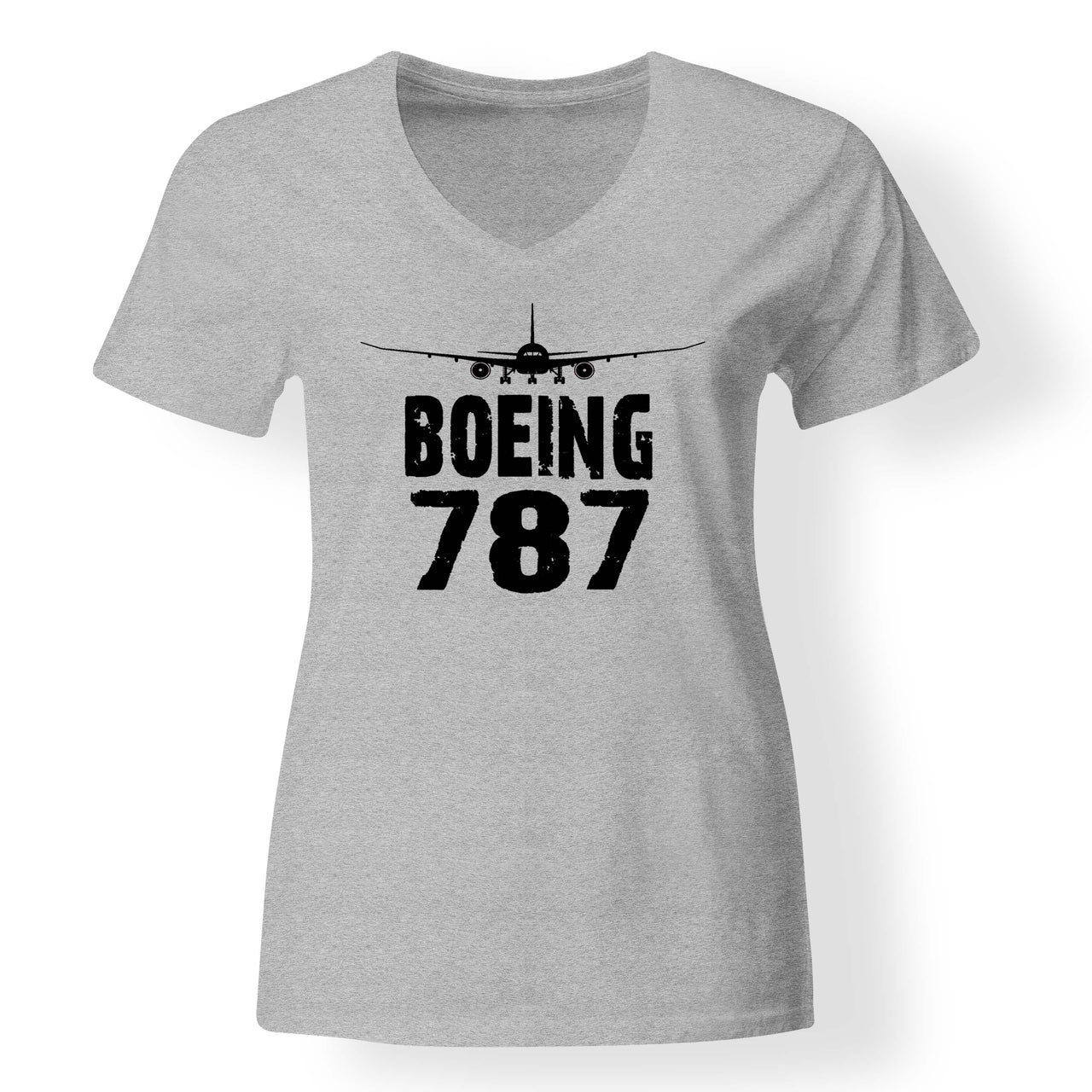 Boeing 787 & Plane Designed V-Neck T-Shirts