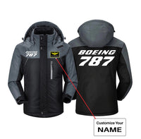 Thumbnail for Boeing 787 & Text Designed Thick Winter Jackets