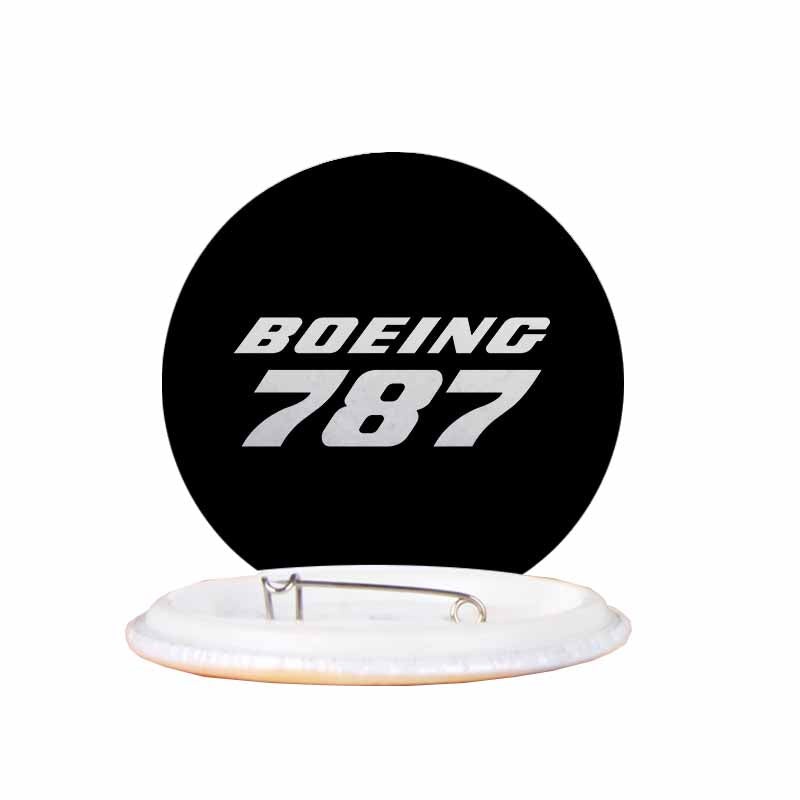 Boeing 787 & Text Designed Pins