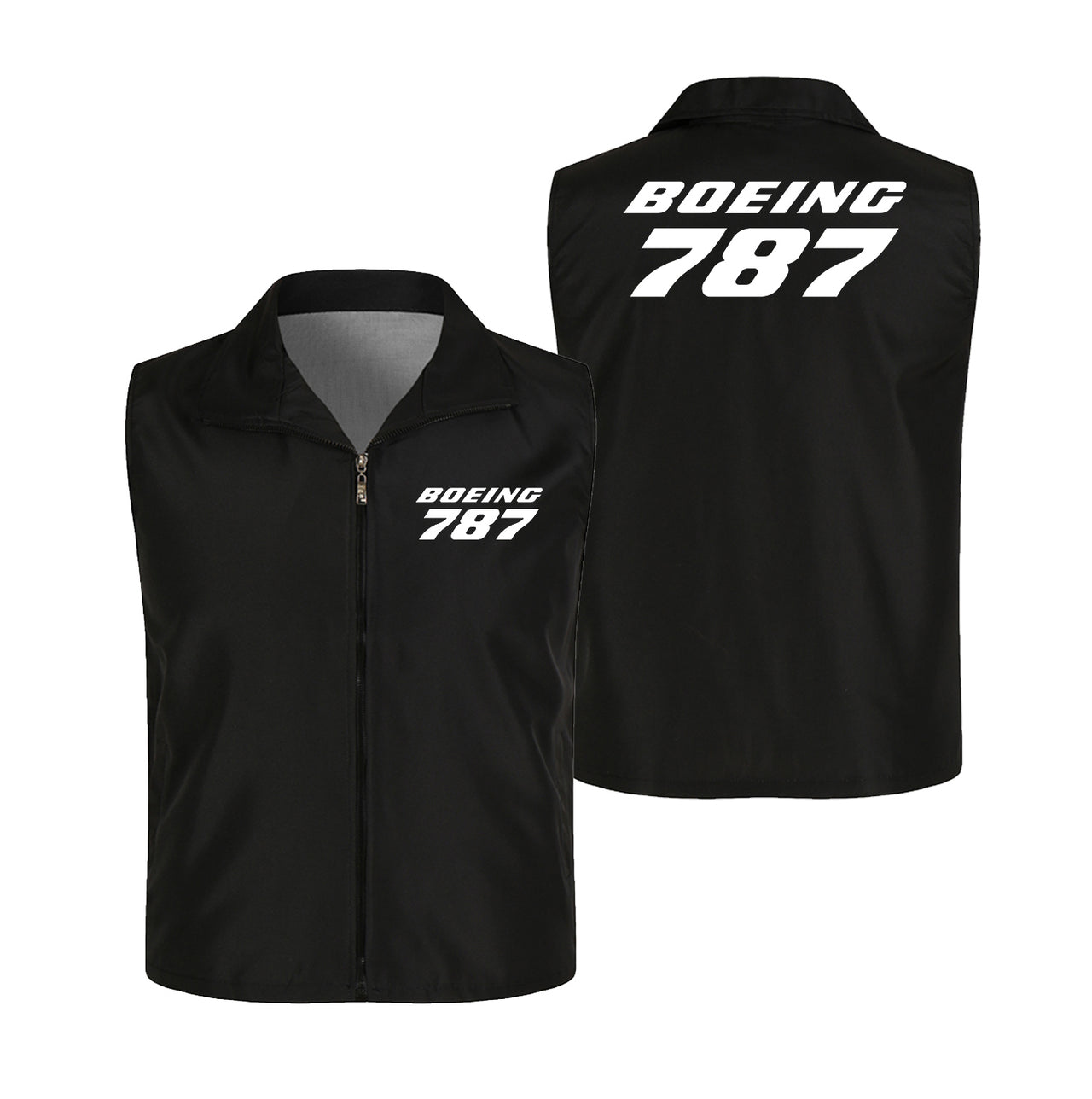 Boeing 787 & Text Designed Thin Style Vests
