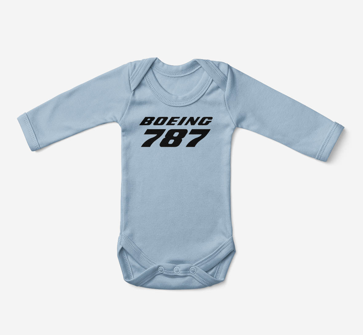 Boeing 787 & Text Designed Baby Bodysuits