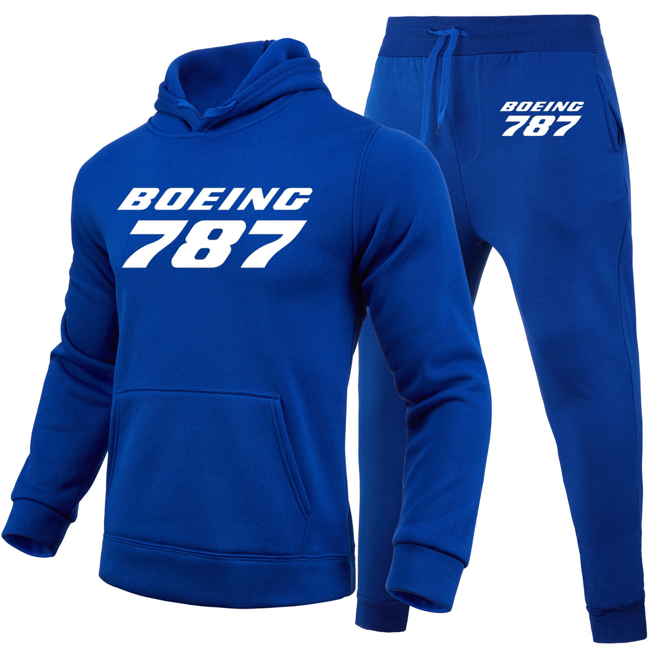 Boeing 787 & Text Designed Hoodies & Sweatpants Set