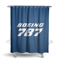 Thumbnail for Boeing 787 & Text Designed Shower Curtains