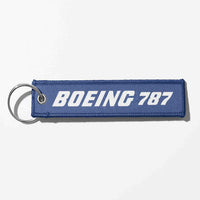 Thumbnail for Boeing 787 & Text Designed Key Chains