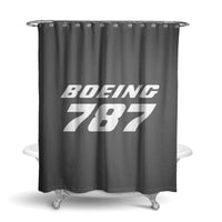 Thumbnail for Boeing 787 & Text Designed Shower Curtains