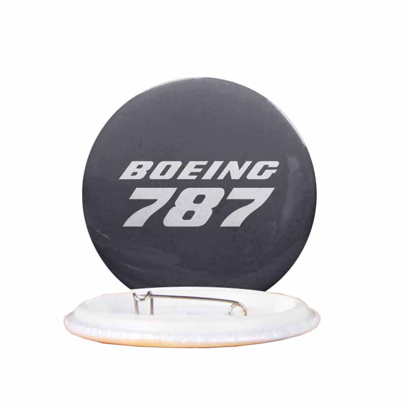 Boeing 787 & Text Designed Pins