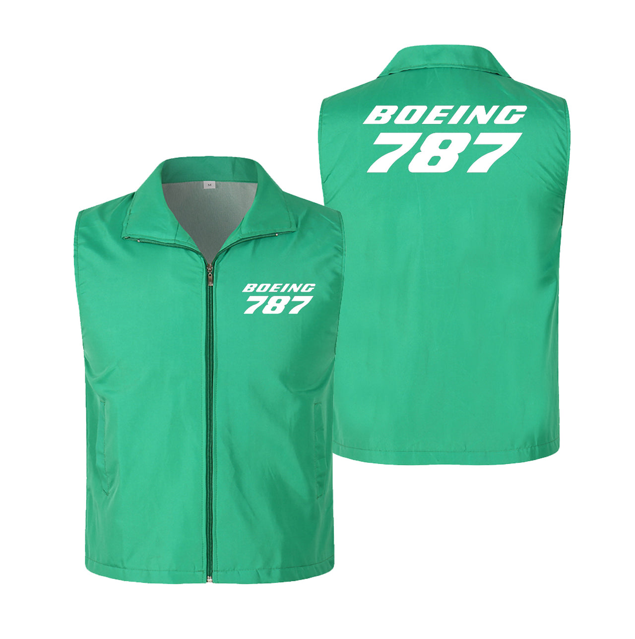 Boeing 787 & Text Designed Thin Style Vests
