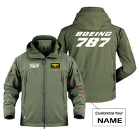 Thumbnail for Boeing 787 & Text Designed Military Jackets (Customizable)