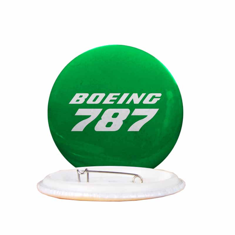 Boeing 787 & Text Designed Pins