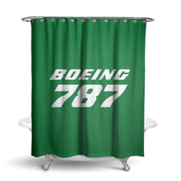 Thumbnail for Boeing 787 & Text Designed Shower Curtains