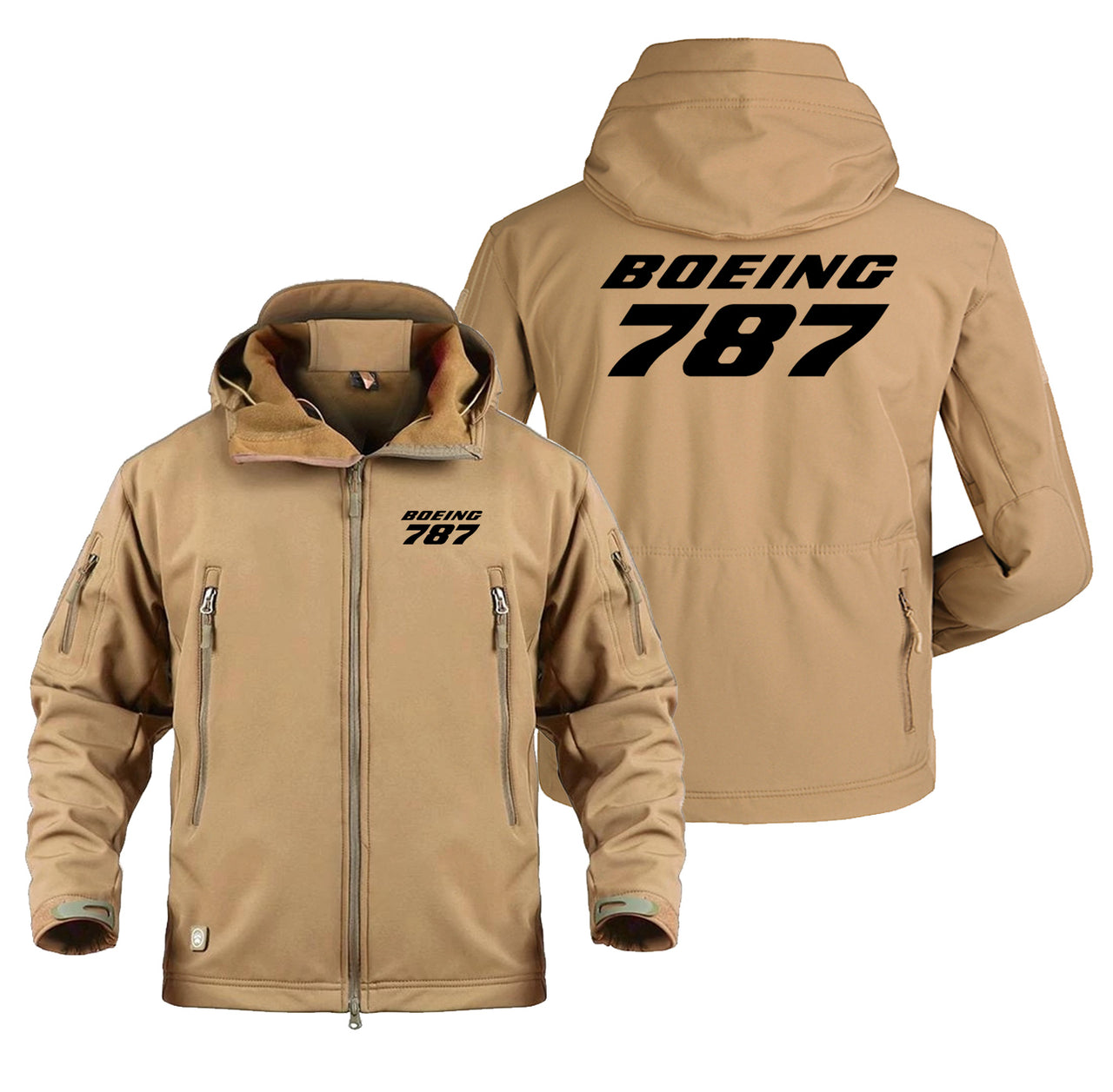 Boeing 787 & Text Designed Military Jackets (Customizable)