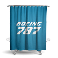 Thumbnail for Boeing 787 & Text Designed Shower Curtains