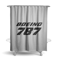 Thumbnail for Boeing 787 & Text Designed Shower Curtains