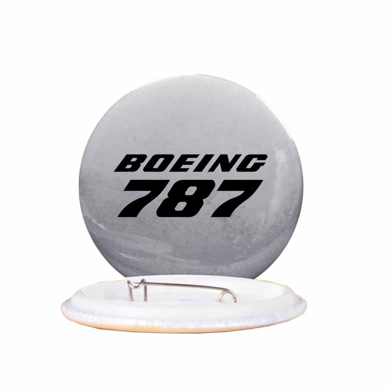 Boeing 787 & Text Designed Pins