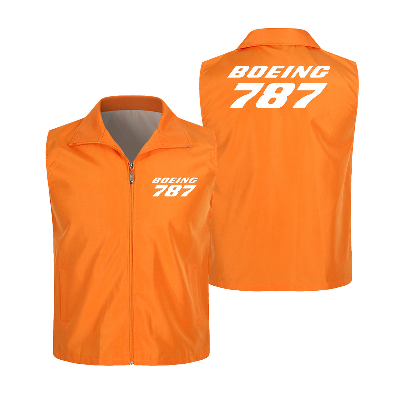 Boeing 787 & Text Designed Thin Style Vests