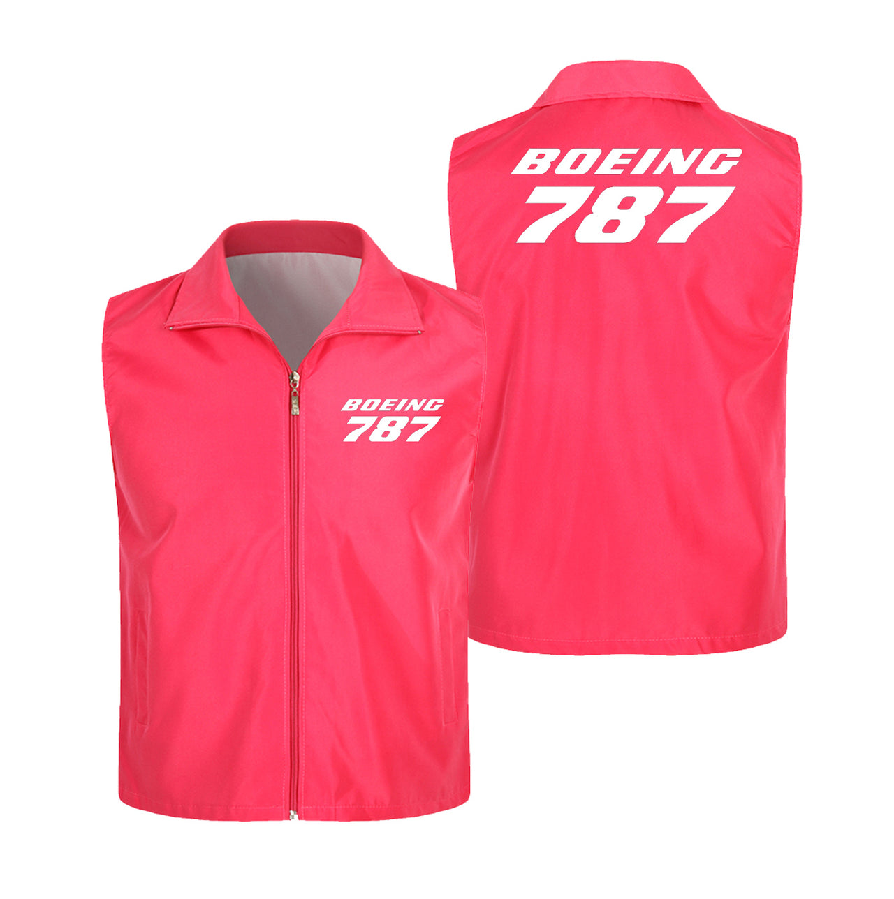 Boeing 787 & Text Designed Thin Style Vests