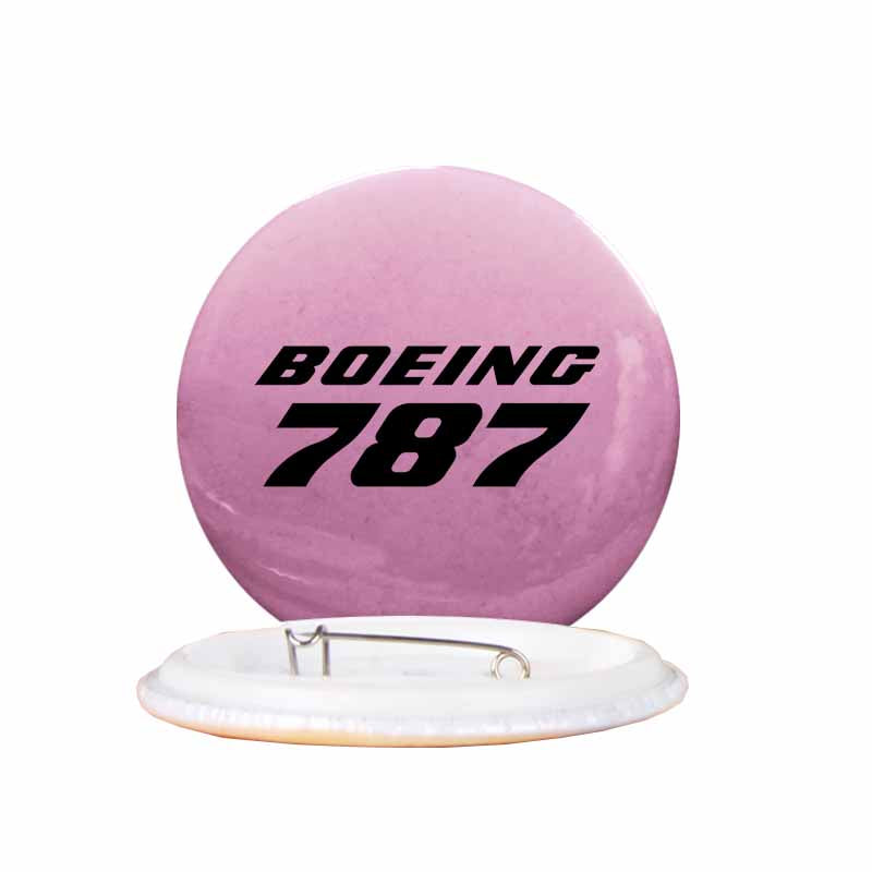 Boeing 787 & Text Designed Pins