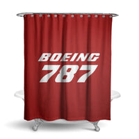 Thumbnail for Boeing 787 & Text Designed Shower Curtains