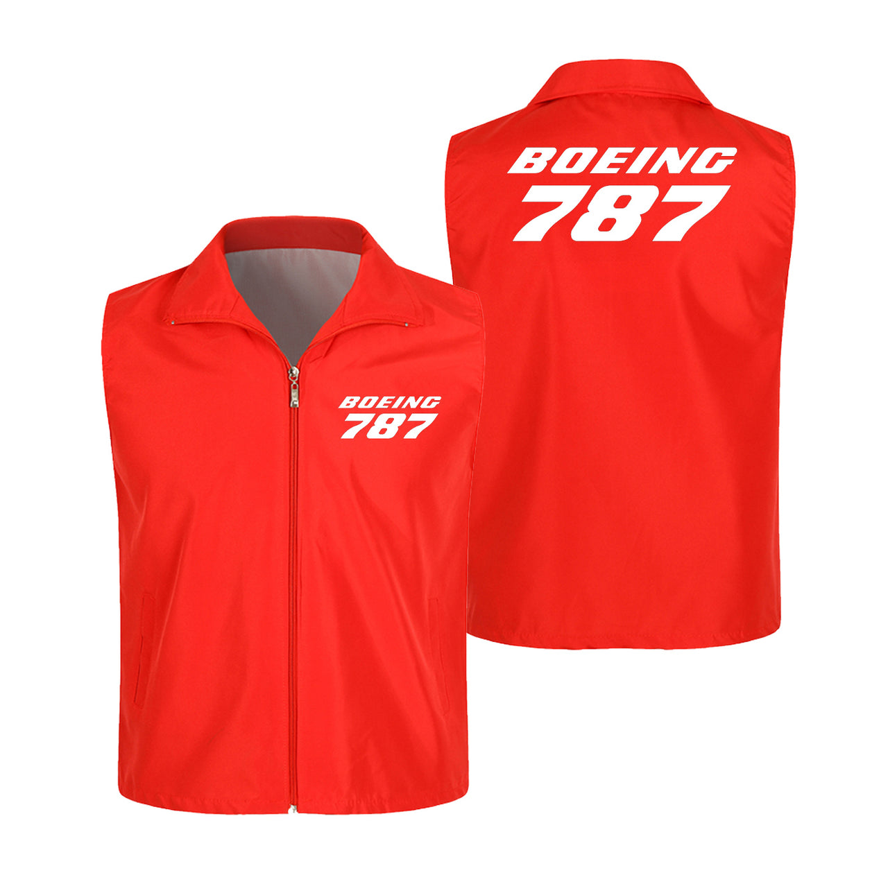 Boeing 787 & Text Designed Thin Style Vests