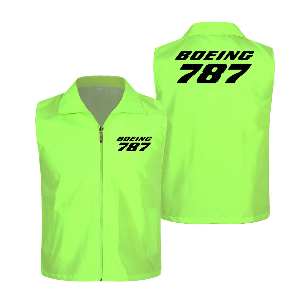 Boeing 787 & Text Designed Thin Style Vests