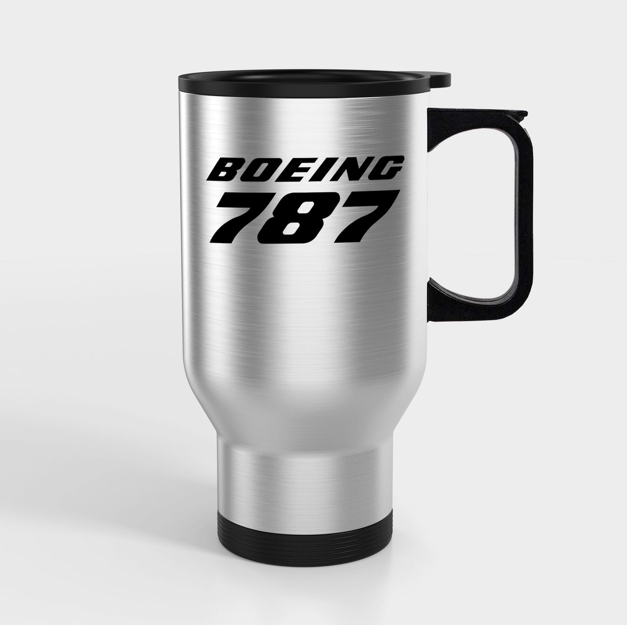 Boeing 787 & Text Designed Travel Mugs (With Holder)