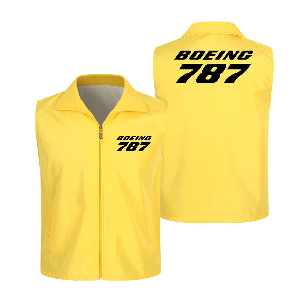 Boeing 787 & Text Designed Thin Style Vests