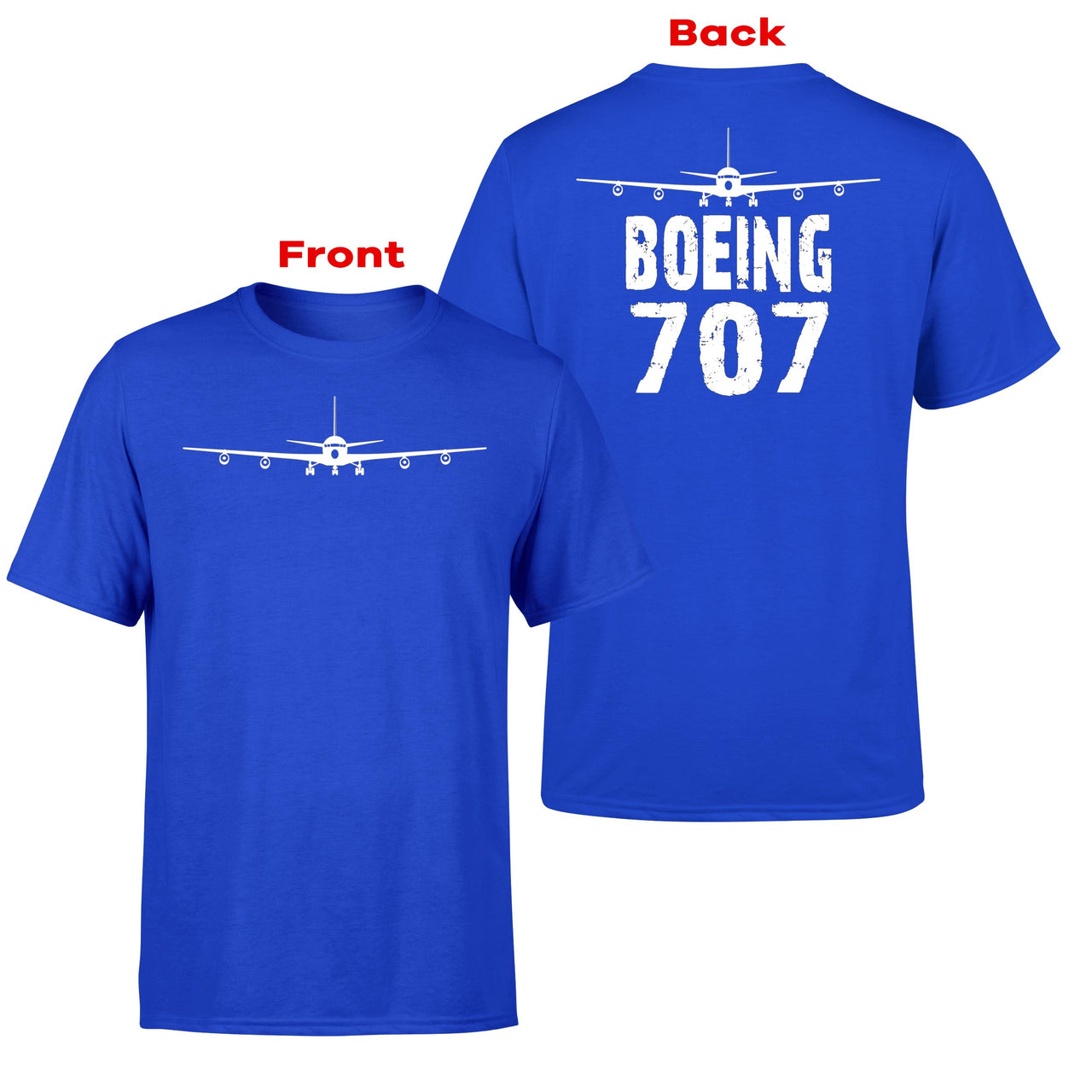 Boeing 707 & Plane Designed Double-Side T-Shirts