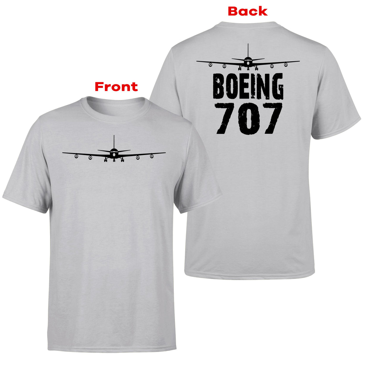 Boeing 707 & Plane Designed Double-Side T-Shirts