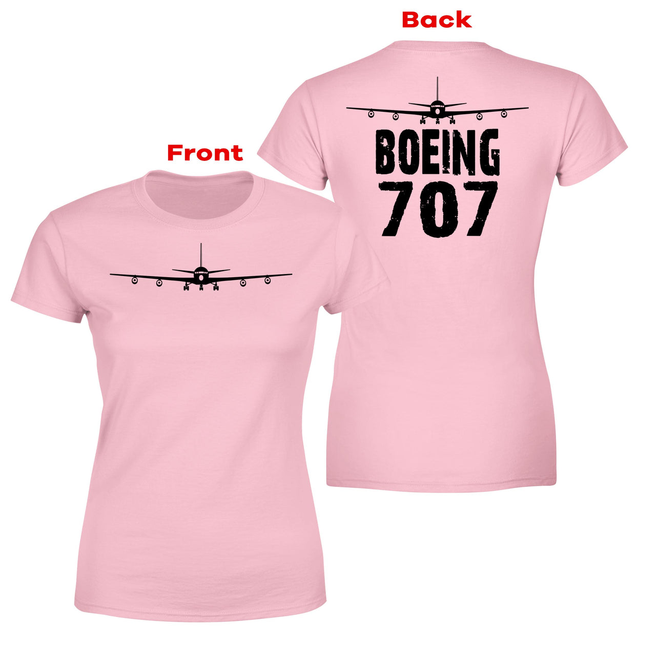 Boeing 707 & Plane Designed Double-Side T-Shirts
