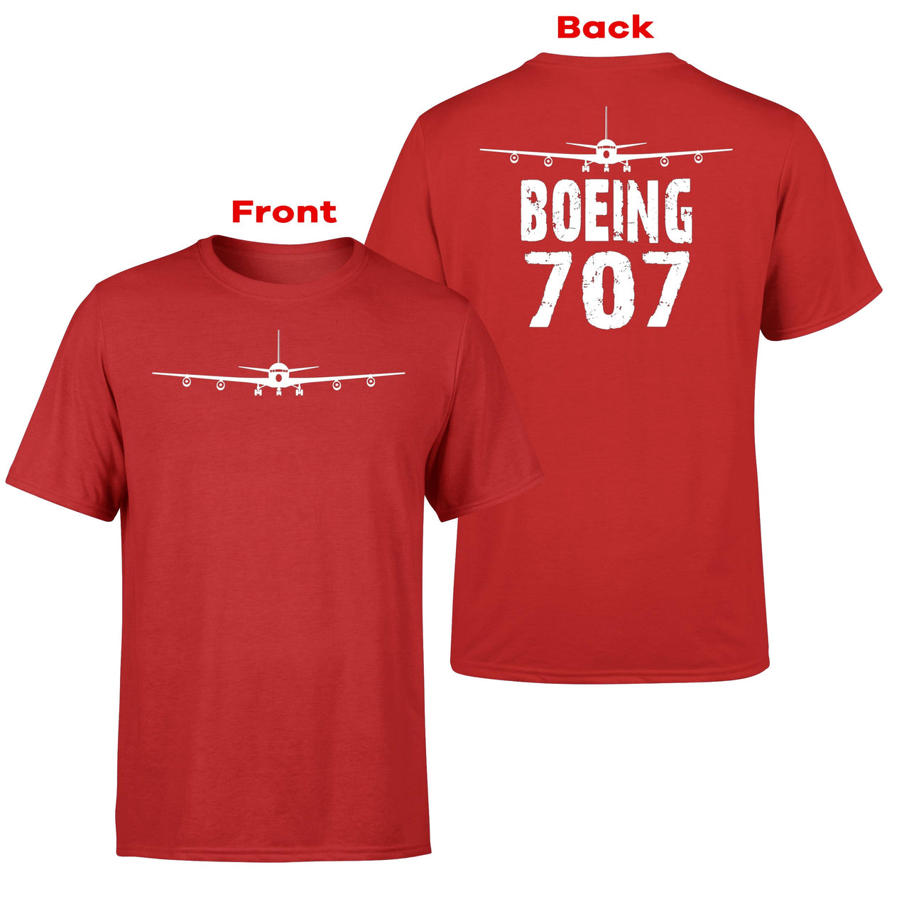 Boeing 707 & Plane Designed Double-Side T-Shirts