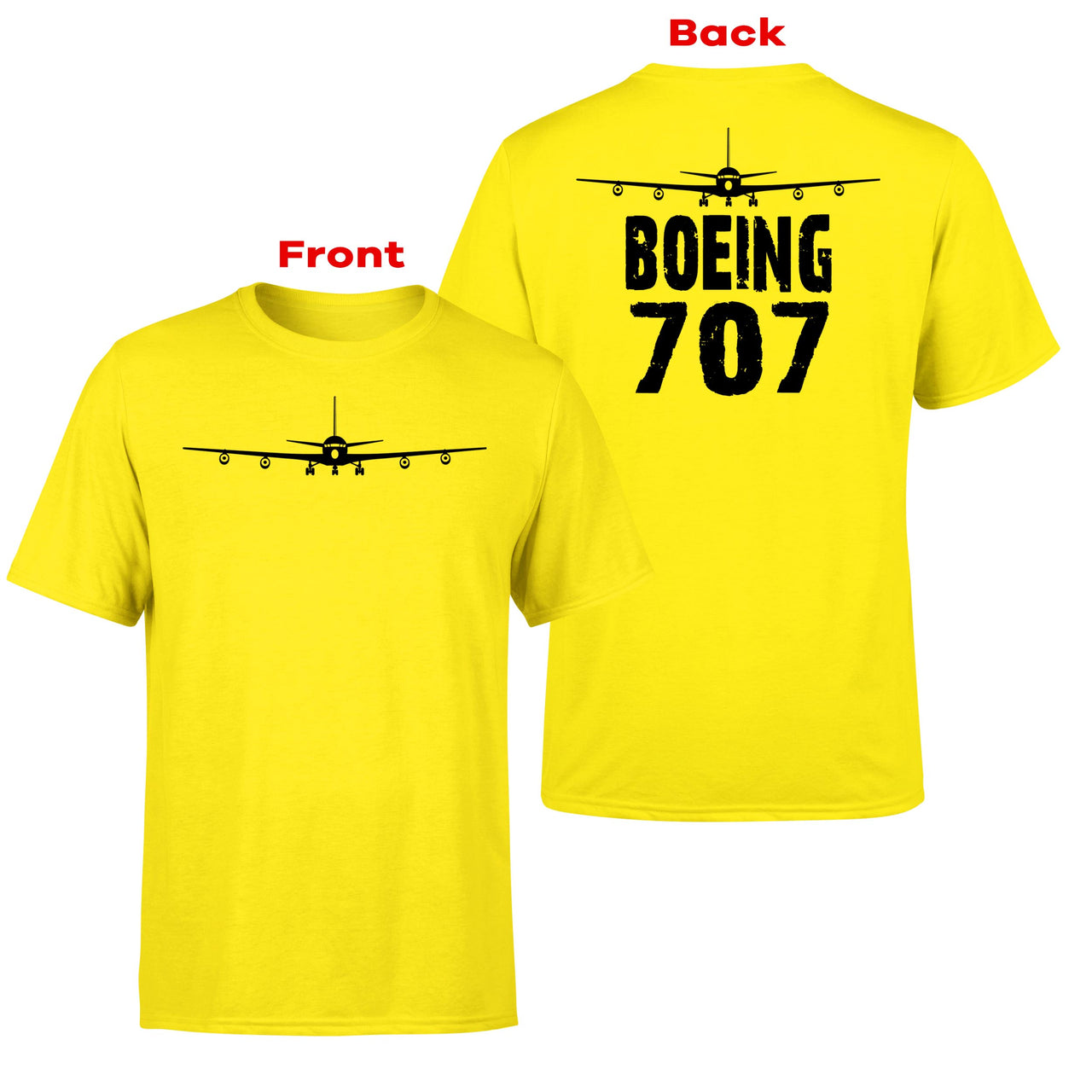 Boeing 707 & Plane Designed Double-Side T-Shirts