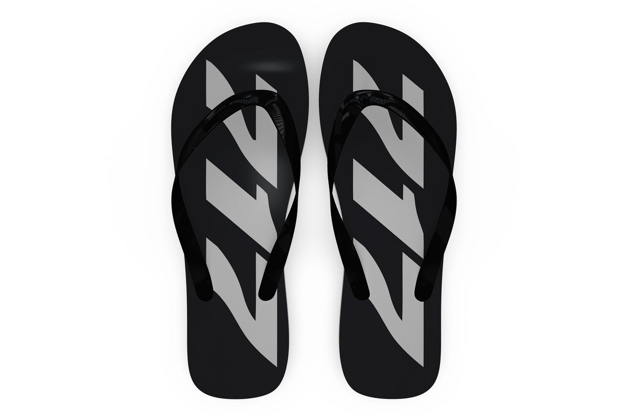 Boeing 717 Text Designed Slippers (Flip Flops)