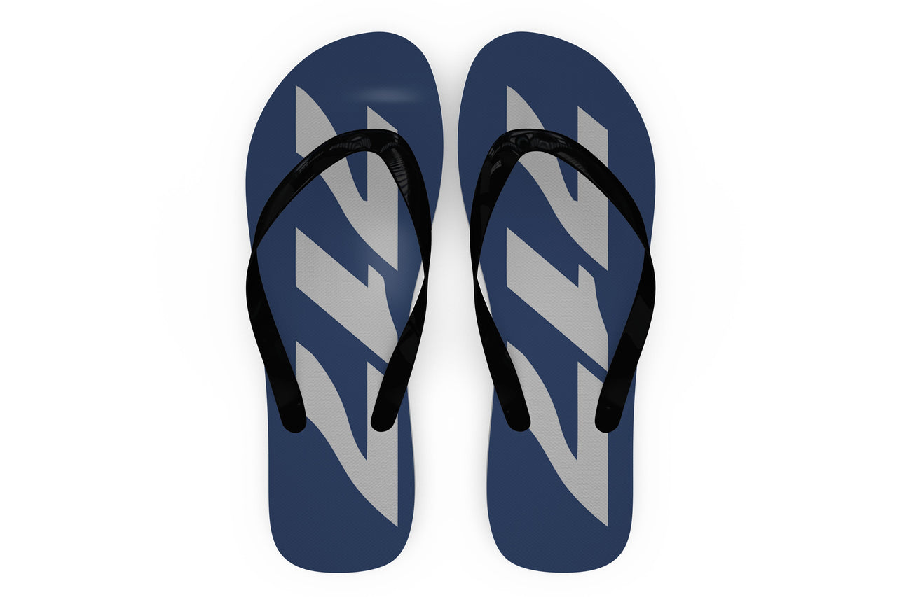 Boeing 717 Text Designed Slippers (Flip Flops)