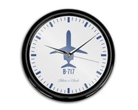 Thumbnail for Boeing 717 Printed Wall Clocks Aviation Shop 