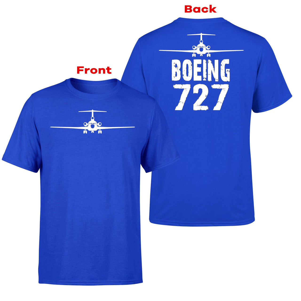 Boeing 727 & Plane Designed Double-Side T-Shirts