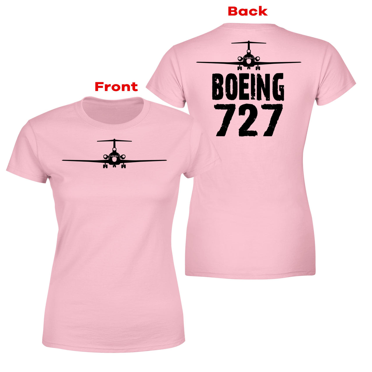 Boeing 727 & Plane Designed Double-Side T-Shirts