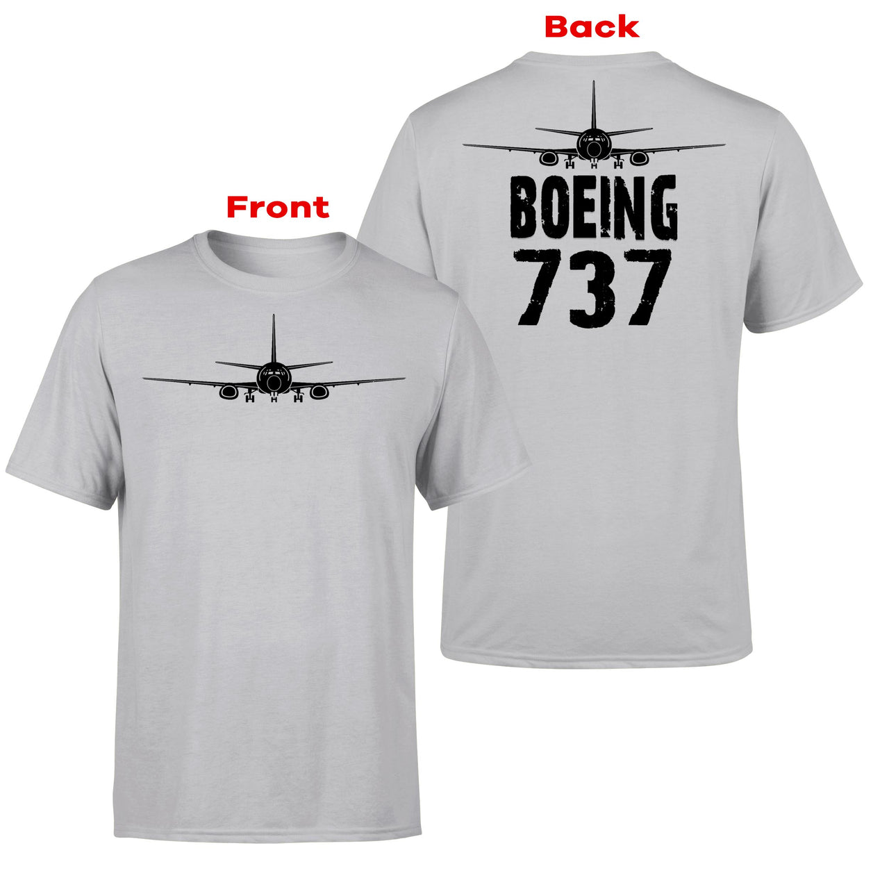 Boeing 737 & Plane Designed Double-Side T-Shirts