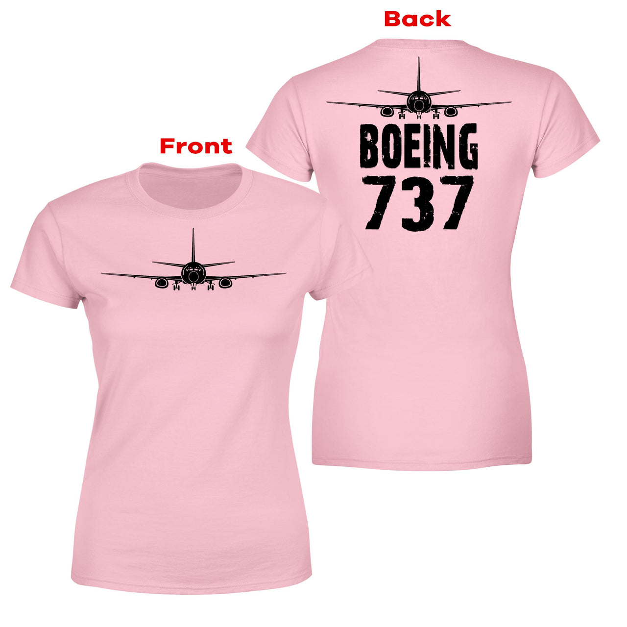 Boeing 737 & Plane Designed Double-Side T-Shirts
