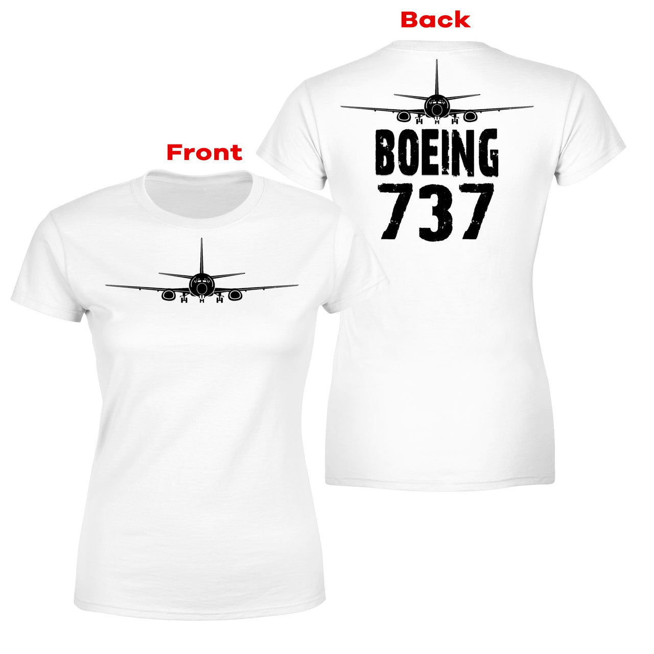 Boeing 737 & Plane Designed Double-Side T-Shirts