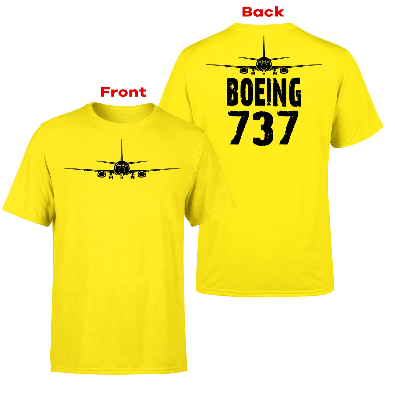 Boeing 737 & Plane Designed Double-Side T-Shirts