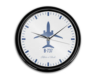 Thumbnail for Boeing 737 Printed Wall Clocks Aviation Shop 