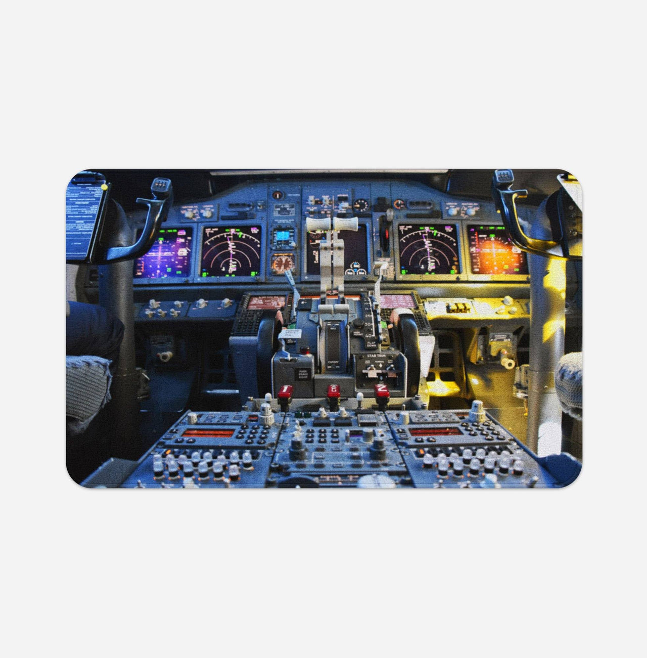Boeing 737 Cockpit Printed Door & Bath Mats Pilot Eyes Store Floor Mat 50x80cm 