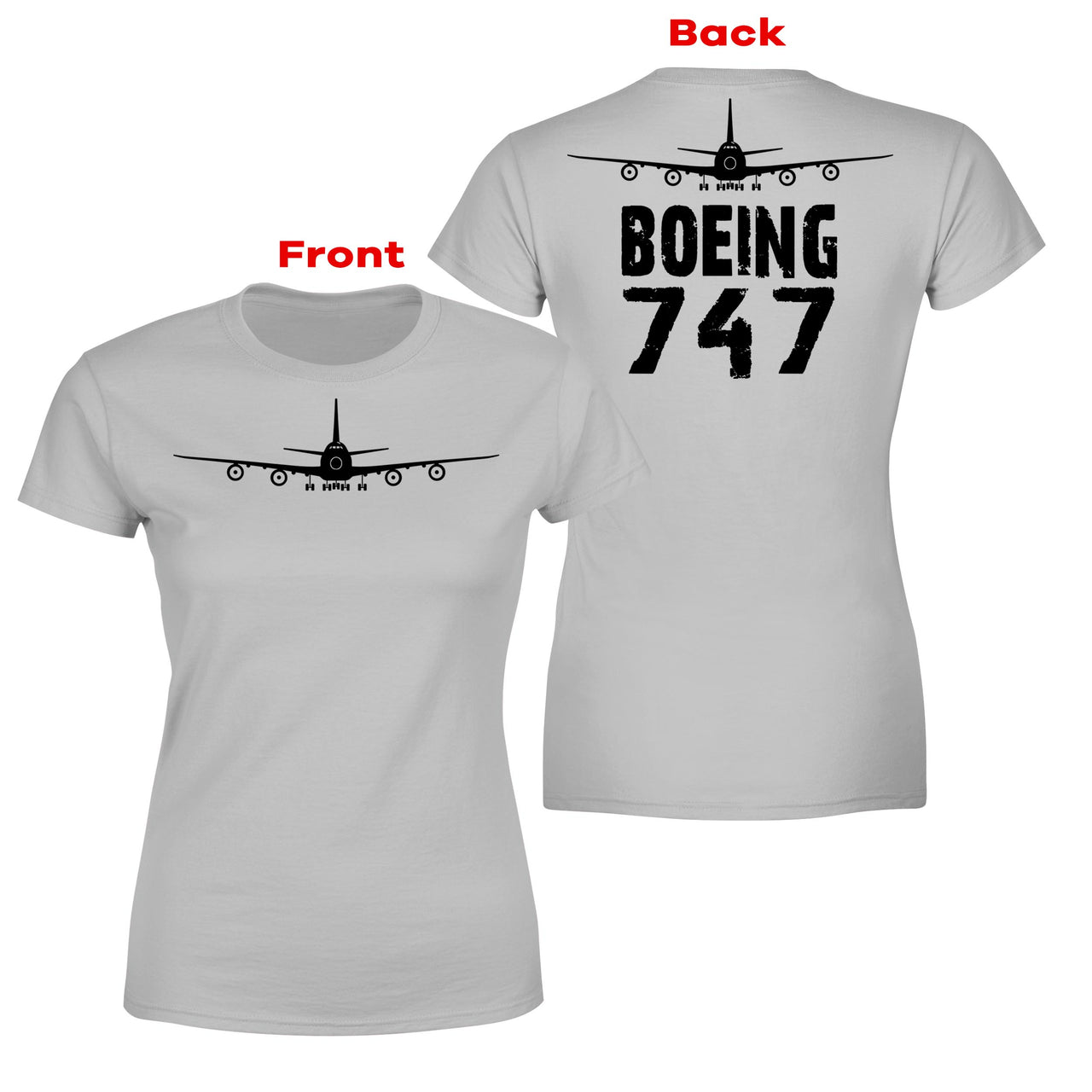 Boeing 747 & Plane Designed Double-Side T-Shirts