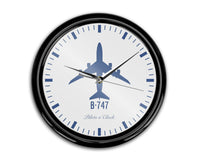Thumbnail for Boeing 747 Printed Wall Clocks Aviation Shop 
