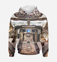 Thumbnail for Boeing 747 Cockpit Printed 3D Hoodies
