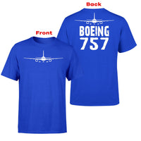 Thumbnail for Boeing 757 & Plane Designed Double-Side T-Shirts