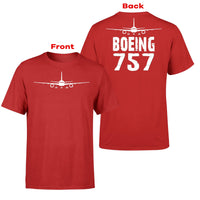 Thumbnail for Boeing 757 & Plane Designed Double-Side T-Shirts