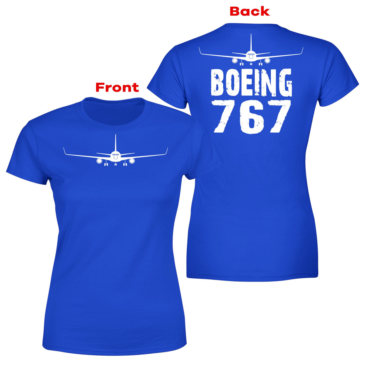 Boeing 767 & Plane Designed Double-Side T-Shirts